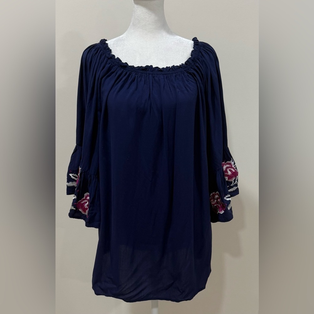Debbie Debbie By Angel Biba Hippie Bohemian Womens Top Tunic Blouse SIZE M/L